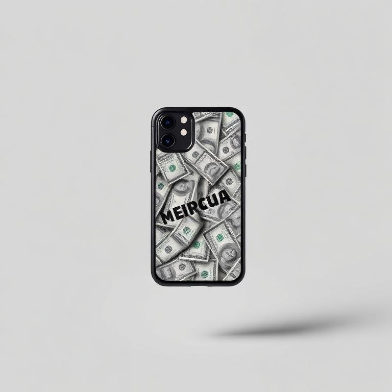 Husă iPhone no money no funny 2.0 – Design dolar / meme